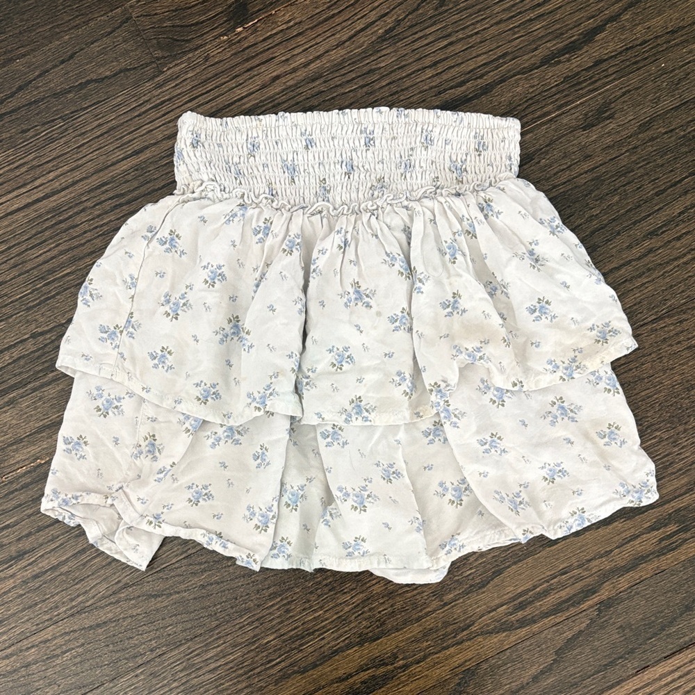 Juniors Floral Ruffle Skirt- brand unknown (XS)